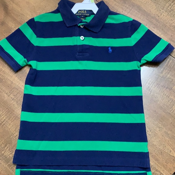 Polo Ralph Lauren Other - Polo Ralph Lauren Kelly green/navy stripe polo